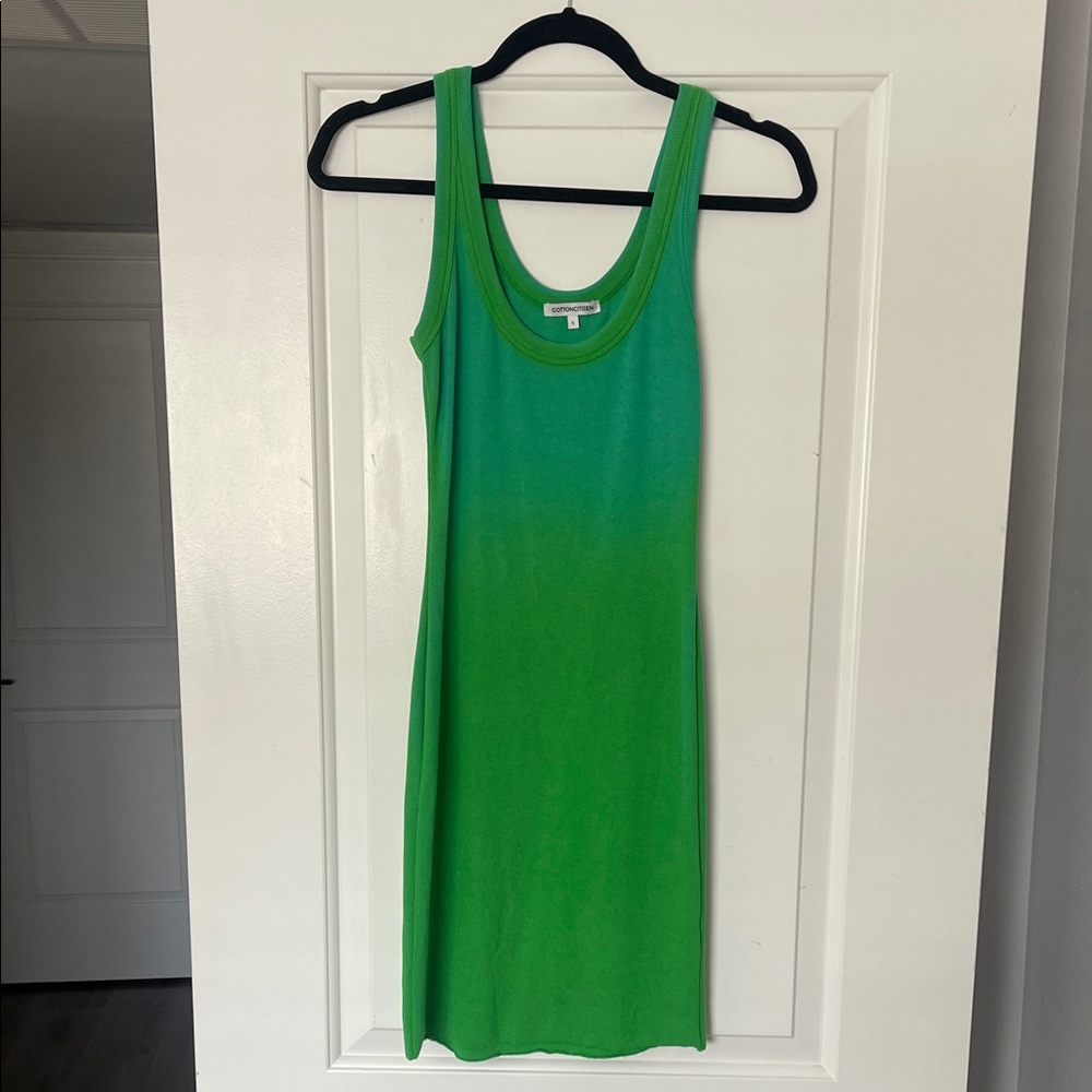 Cotton Citizen Green Mini Dress